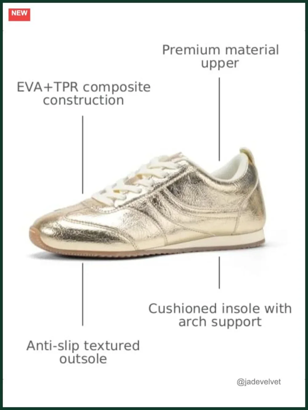 Womens Fashion Sneakers Low Profile Thin Sole PU Leather Lace Up Retro Athletic